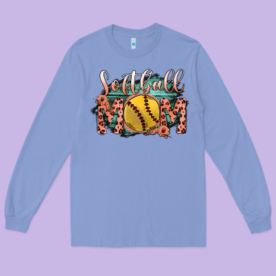 Softball Mom Long Sleeve Tee Designed By Bettercallsaul