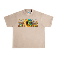 French Oak hippie soul leopard sunflower Urban Heavy Tee - JahusDesignShop