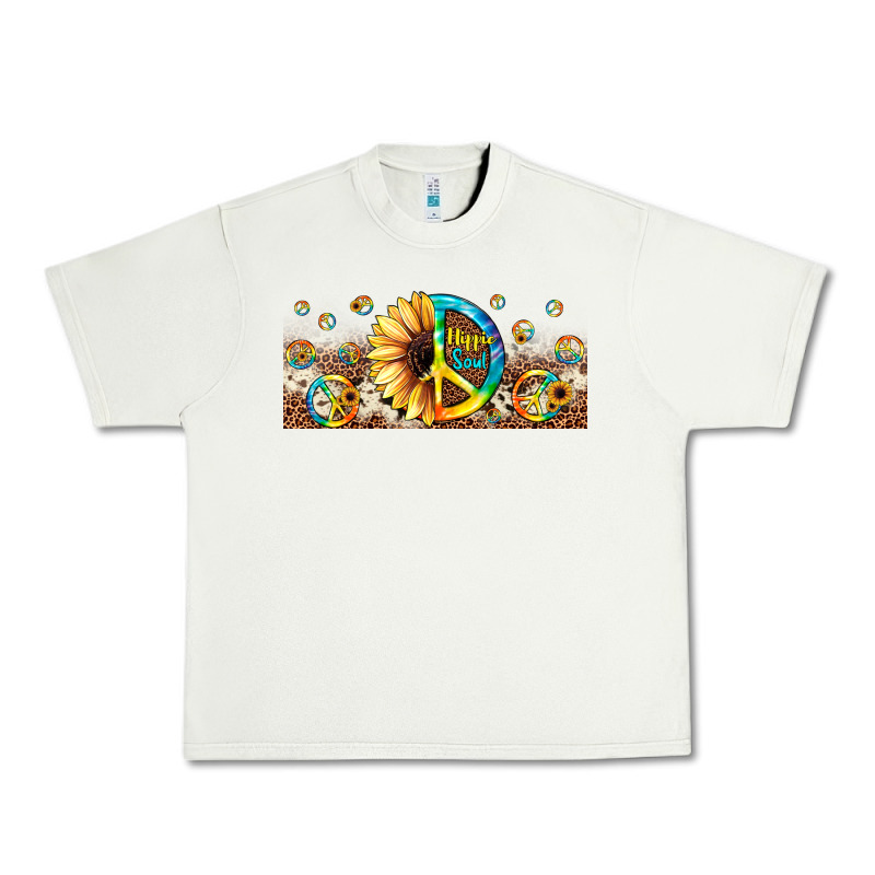 Hippie Soul Leopard Sunflower Urban Heavy Tee by JahusDesignShop | Teevron
