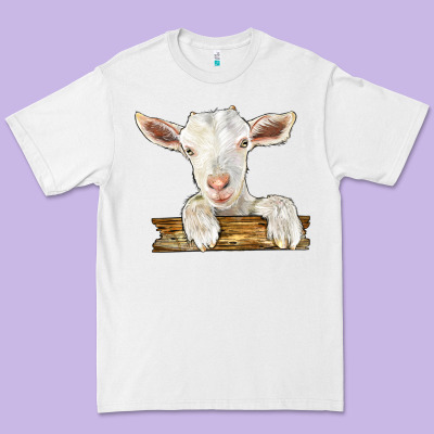 Baby Cashmere Goat Premium Tee Designed By Lillyallendesigns