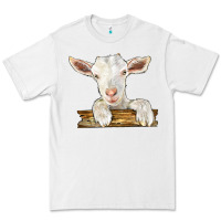 White baby cashmere goat Premium Tee - LillyAllenDesigns