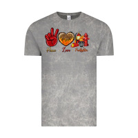 Cloud Rock Peace Love Firefighter Vintage Tee - BundleAndBundleShop