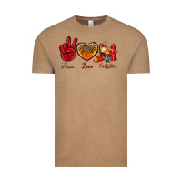Peace Love Firefighter Vintage Tee | Teevron