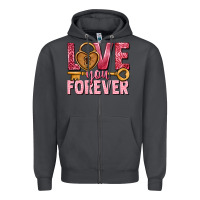 Smoke Love you forever Valentine's Day Zipper Hoodie - HowdyJamesFarm