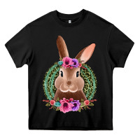 Black western leopard and flowers easter bunny Heavy Core Tee - Jasminsmagicworld