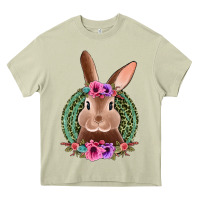Mossy western leopard and flowers easter bunny Heavy Core Tee - Jasminsmagicworld