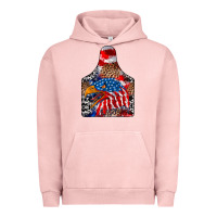 Pigment Salmon america Urban Hoodie - CowhideDigitalArt