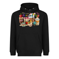 Black Teacher Coffee Cups Heavyweight Hoodie - FaDigitalArtStudio