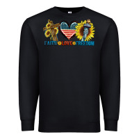 Black Fatih love freedom Premium Sweatshirt - FaDigitalArtStudio