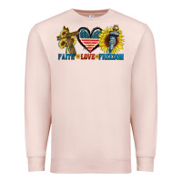 Pale Pink Fatih love freedom Premium Sweatshirt - FaDigitalArtStudio