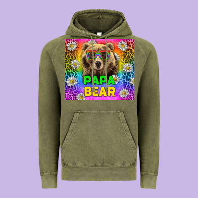 Western Papa Bear Lgbtq+ Tumbler Vintage Hoodie Designed By Bundleandbundleshop