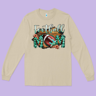 Football Mom Long Sleeve Tee Designed By Bettercallsaul