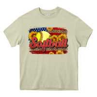 Mossy Western American Flag Softball Heavy Core Tee - LillyAllenDesigns