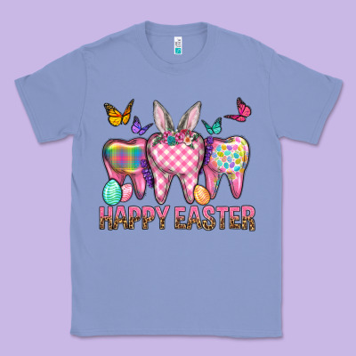 Happy Easter Dental And Egg Classic Tee Designed By Bundleandbundleshop