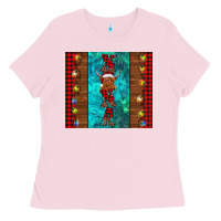 Bubblegum Pink nana highland cow Christmas Ladies Tee - BarkalooDesign