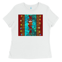 White nana highland cow Christmas Ladies Tee - BarkalooDesign