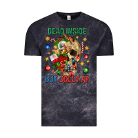 Cloud Black Dead Inside But Jolly Af Vintage Tee - BundleAndBundleShop