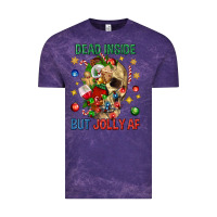 Cloud Purple Dead Inside But Jolly Af Vintage Tee - BundleAndBundleShop