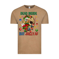 Vintage Coffee Dead Inside But Jolly Af Vintage Tee - BundleAndBundleShop