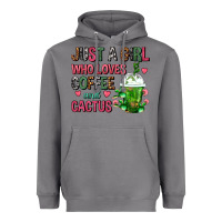 Storm Just A Girl Who Loves Coffee And Cactus Frappe Heavyweight Hoodie - FaDigitalArtStudio