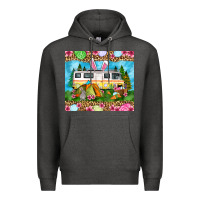 Charcoal Heather Easter Day camping Premium Hoodie - OliviaCreatesArt