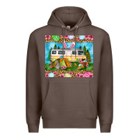 Coffee Easter Day camping Premium Hoodie - OliviaCreatesArt