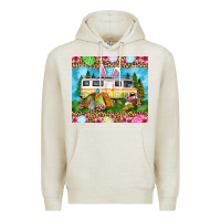 Oatmeal Heather Easter Day camping Premium Hoodie - OliviaCreatesArt