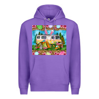Purple Easter Day camping Premium Hoodie - OliviaCreatesArt