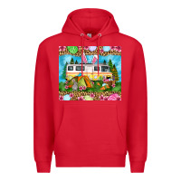 Red Easter Day camping Premium Hoodie - OliviaCreatesArt