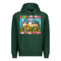 Sports Green Easter Day camping Premium Hoodie - OliviaCreatesArt