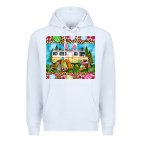 White Easter Day camping Premium Hoodie - OliviaCreatesArt