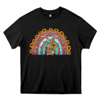 Black western easter rainbow Heavy Core Tee - Jasminsmagicworld