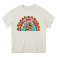 Cream western easter rainbow Heavy Core Tee - Jasminsmagicworld