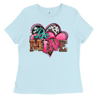 Valentines Day Western Hearts Be Mine Ladies Tee | Teevron