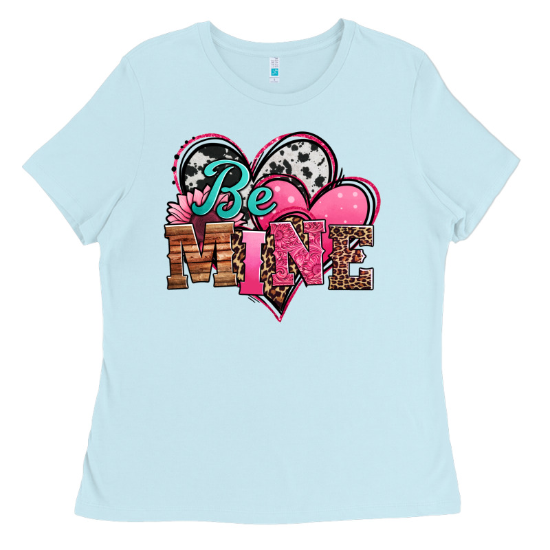 Valentines Day Western Hearts Be Mine Ladies Tee by Jasminsmagicworld | Teevron