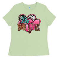 Matcha valentines day western hearts be mine Ladies Tee - Jasminsmagicworld