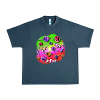 Midnight Navy halloween candy  patches Urban Heavy Tee - BundleAndBundleShop