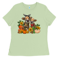 Matcha Fall heifer cows Ladies Tee - RanaPortraitStore
