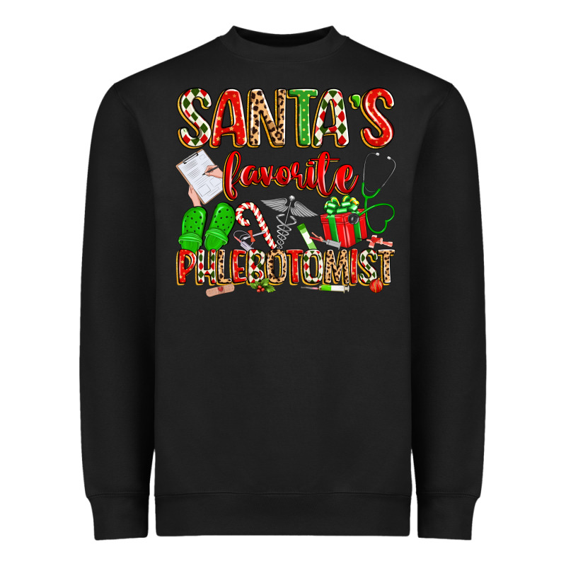 Santa's Favorite Phlebotomist Heavyweight Sweatshirt by texasbilliewilder | Teevron