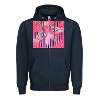 Navy cancer awareness american flag Zipper Hoodie - CowGirlArtShop