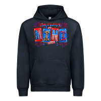 Navy american mini Urban Hoodie - CowhideDigitalArt