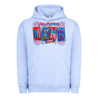 Pigment Grape Ice american mini Urban Hoodie - CowhideDigitalArt