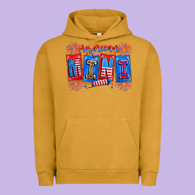 American Mini Urban Hoodie Designed By Cowhidedigitalart