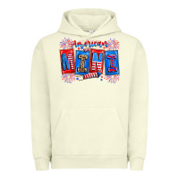 Pigment Pistachio american mini Urban Hoodie - CowhideDigitalArt
