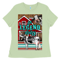 Matcha Western So Legend Dairy Holstein Cow Ladies Tee - LillyAllenDesigns