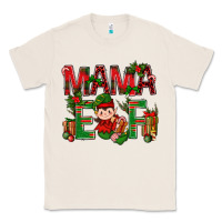 Natural Mama Elf With Gift Christmas Classic Tee - BundleAndBundleShop