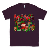 Plum Mama Elf With Gift Christmas Classic Tee - BundleAndBundleShop