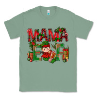 Sage Mama Elf With Gift Christmas Classic Tee - BundleAndBundleShop