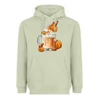 Matcha Fall Coffee Heavyweight Hoodie - FaDigitalArtStudio