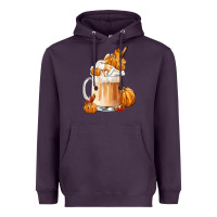 Plum Fall Coffee Heavyweight Hoodie - FaDigitalArtStudio